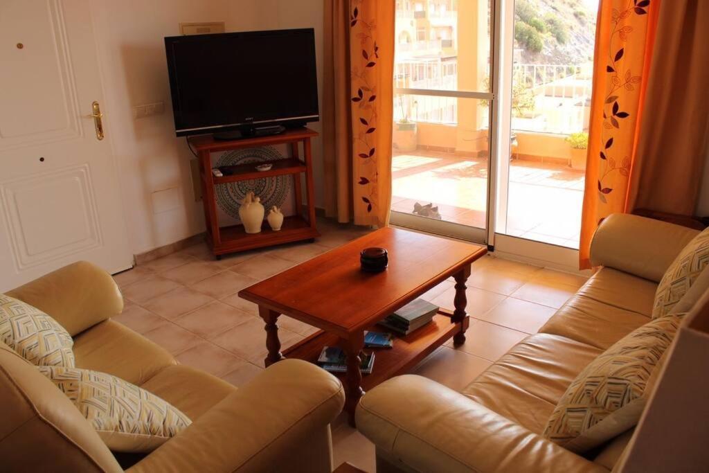 Great Sea View, Pool & Parking Apartment Mojacar Bagian luar foto