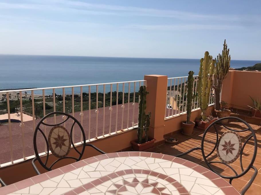 Great Sea View, Pool & Parking Apartment Mojacar Bagian luar foto